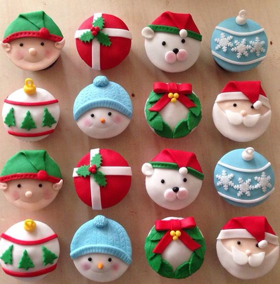 décorer ses cupcakes de Noël