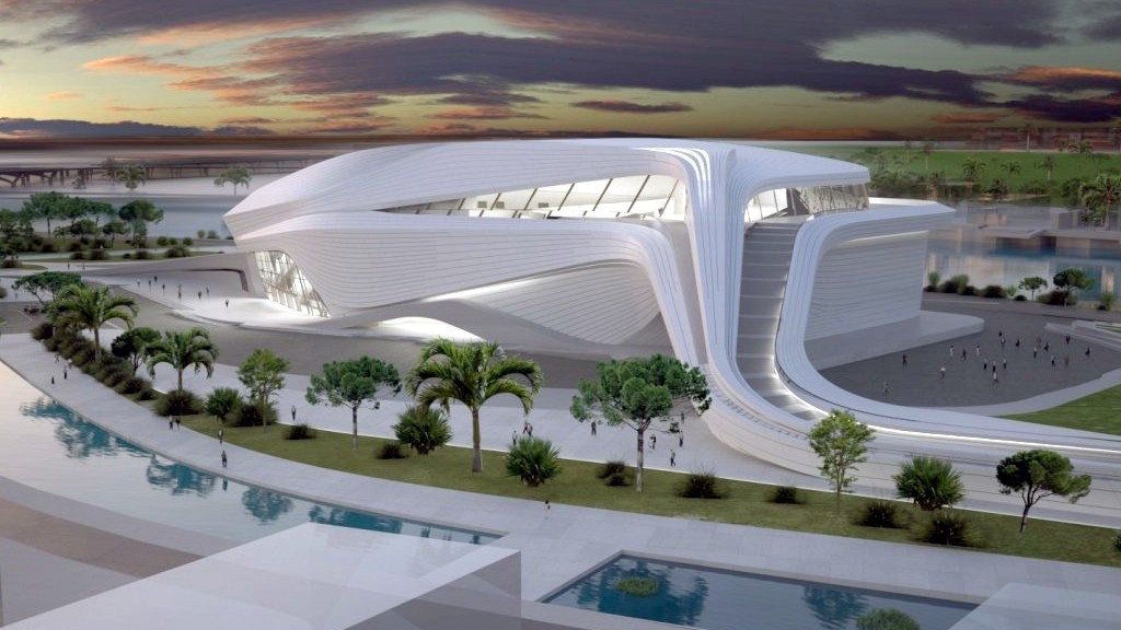 Le grand théâtre du Rabat par l'architecte Zaha Hadid