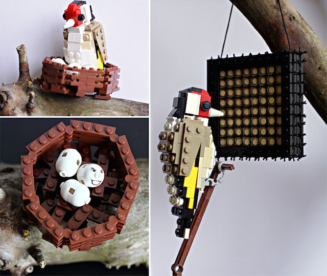 Des sculptures d'oiseaux à partir de briques de LEGO - ART ET PHOTOGRAPHIE  HD MAG