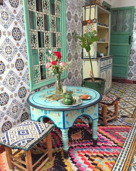 decoration-interieur-patio-tunisien